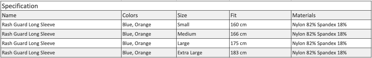 Gustbay Rash Guard Long Sleeve